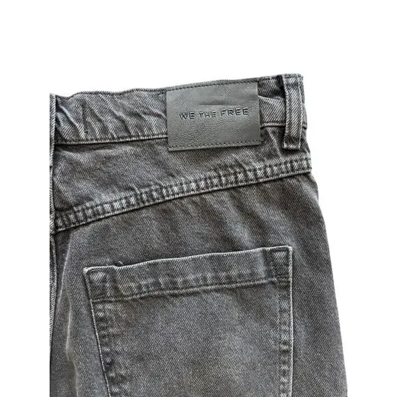 WE THE FREE FREE PEOPLE JAM SESSION RELAXED CAPRI NWT SIZE 27 ROCKSTEADY BLACK - Picture 6 of 10